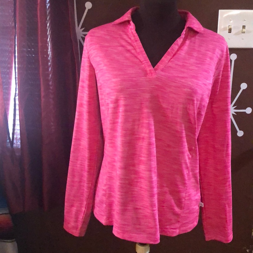 Pink workout top
